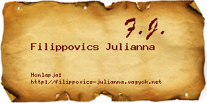 Filippovics Julianna névjegykártya